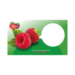 Affichette de prix en carton framboise (4)